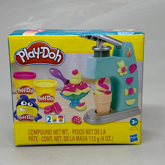 ZA@ HASBRO Play-Doh Mini Ice Cream Play Set 2 Color of 2 oz Dough Containers 195166233819