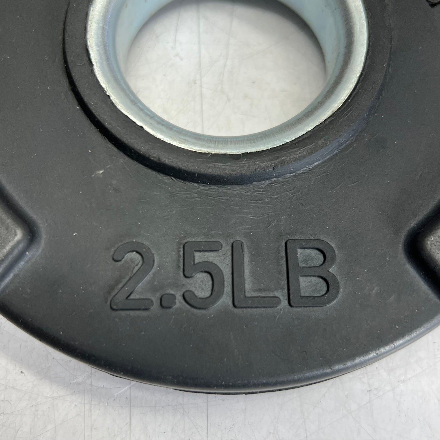 TRI-GRIP (4 PACK) Rubber Plate 2 of 5lb & 2 of 2.5lb, Black