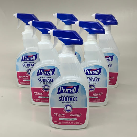 PURELL(6 PACK) Foodservice Multi-Surface Sanitizer Unscented BB 06/2028 334106CT