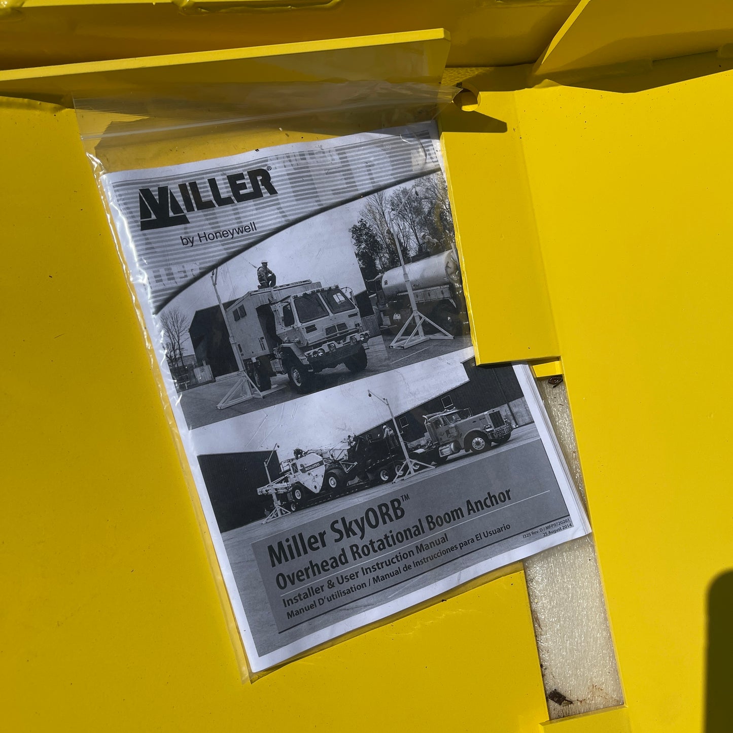 MILLER Overhead Rotational Boom Anchor System 14'-20' Telescoping Yellow SORBSYS by Honeywell