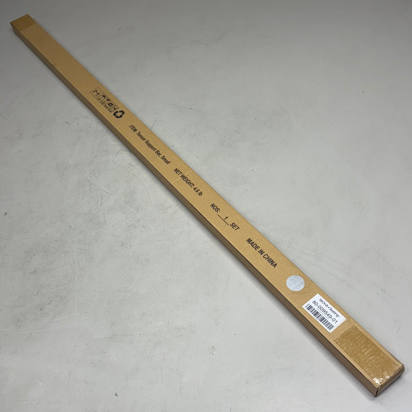 SITONIT SEATING Tensor Support Bar Sz 43" L x 1.5" W, Grey 80-009549-01