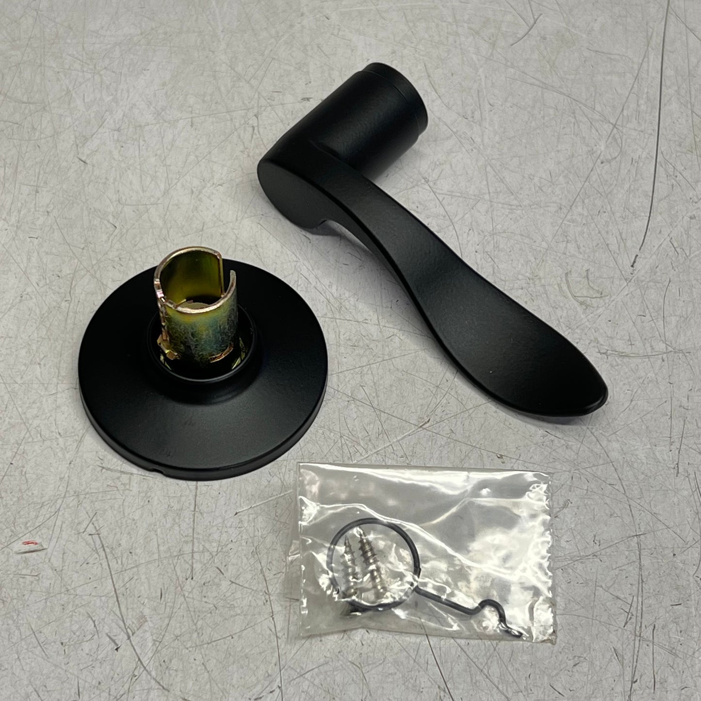 ZA@ KWIKSET Safe Lock Layton Levers Dummy Lh Interior Doors Matte Black SL7000-LY-LH-514