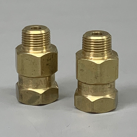 J.E.ADAMS (2 PACK)High Pressure Brass Swivel Stainless Steel Insert 3/8 FPT 7080