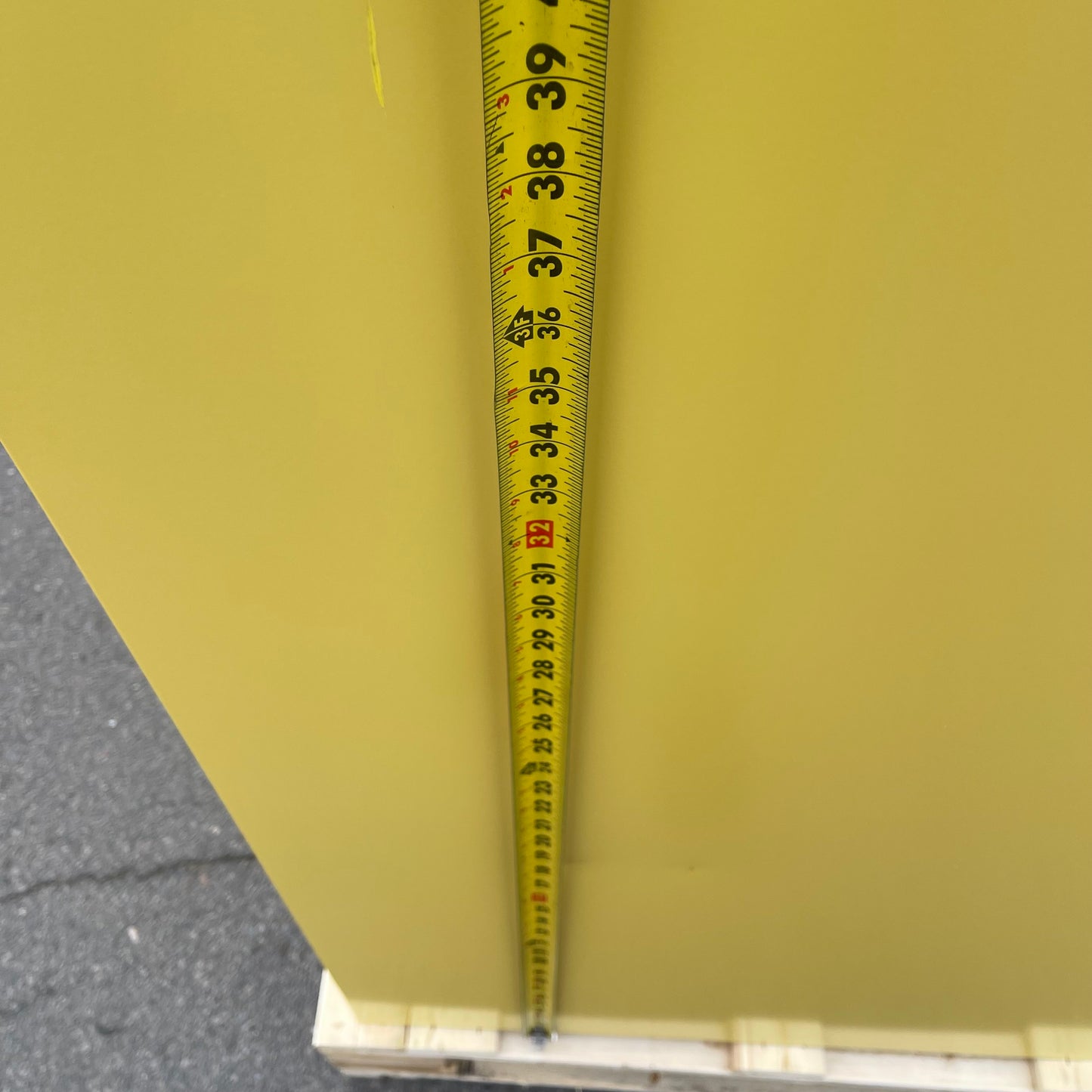 SECURALL Hazardous Waste Storage Cabinet 120 Gal 67”x56”x31” Yellow W3080 (B)