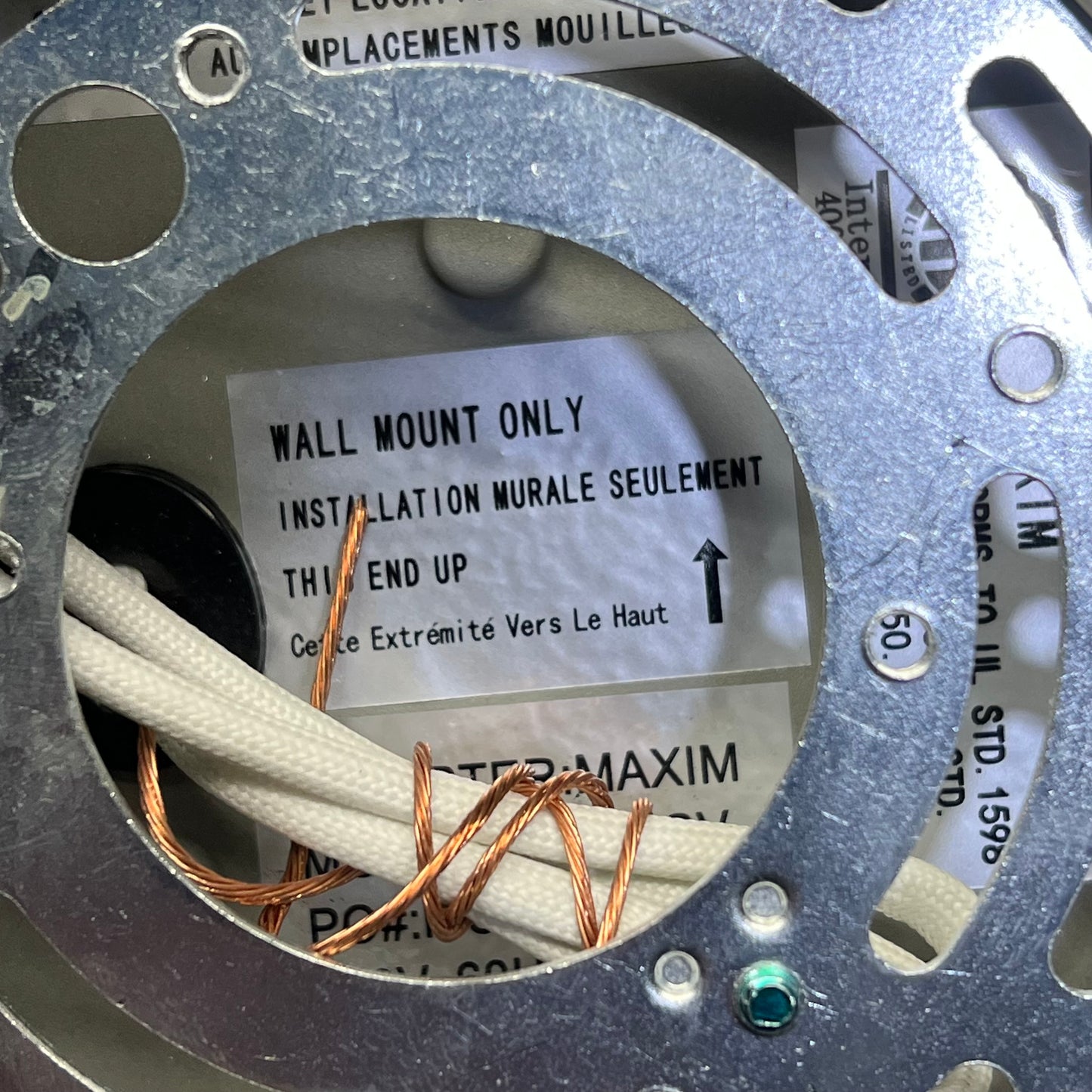 MAXIM LIGHTING LED Mini Outdoor Wall Lantern 6W 5"w x 6.25" H  Grey 86199SV