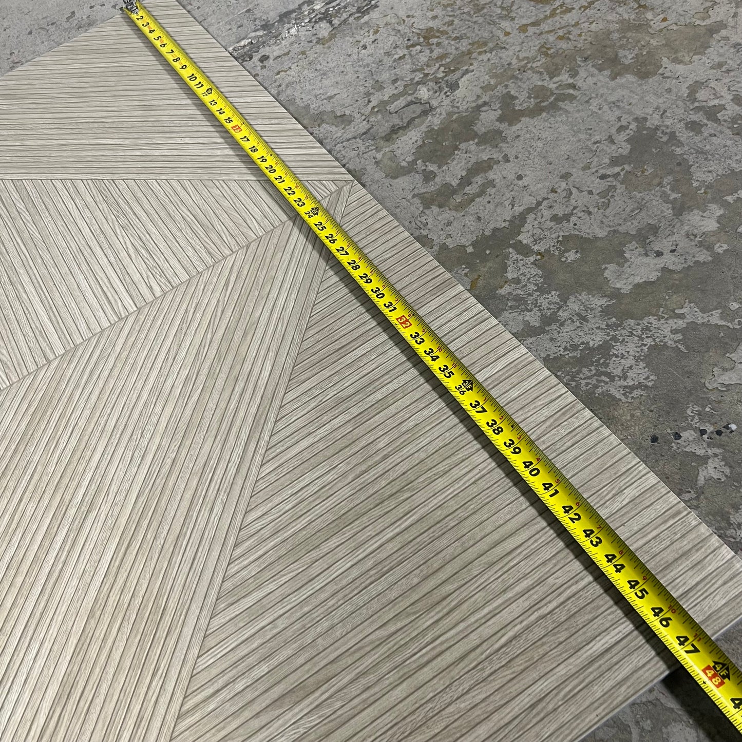 NEWKER (2 Pcs) Polished Porcelain Floor Tiles Sz 23.6" x 47.24" Light Brown