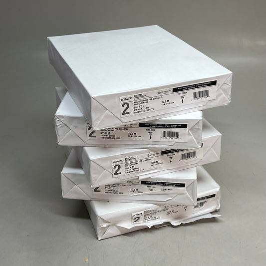 ICONEX (1,250 PACK) Digital Carbonless Paper 2-Part 8.5"X11" White/Canary 9077-1006