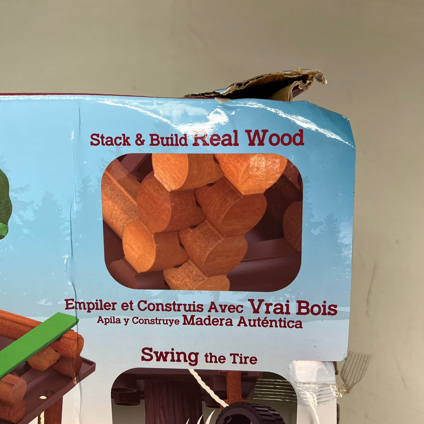 HASBRO The Original Lincoln Logs Building Toy 77 Piece  Brown 00778 (As-is)