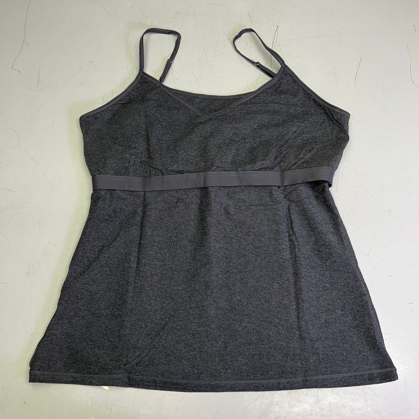 V FOR CITY (SET OF 2) Shelf Bra Camisole Tank Top Women's Sz 2XL Grey/Black
