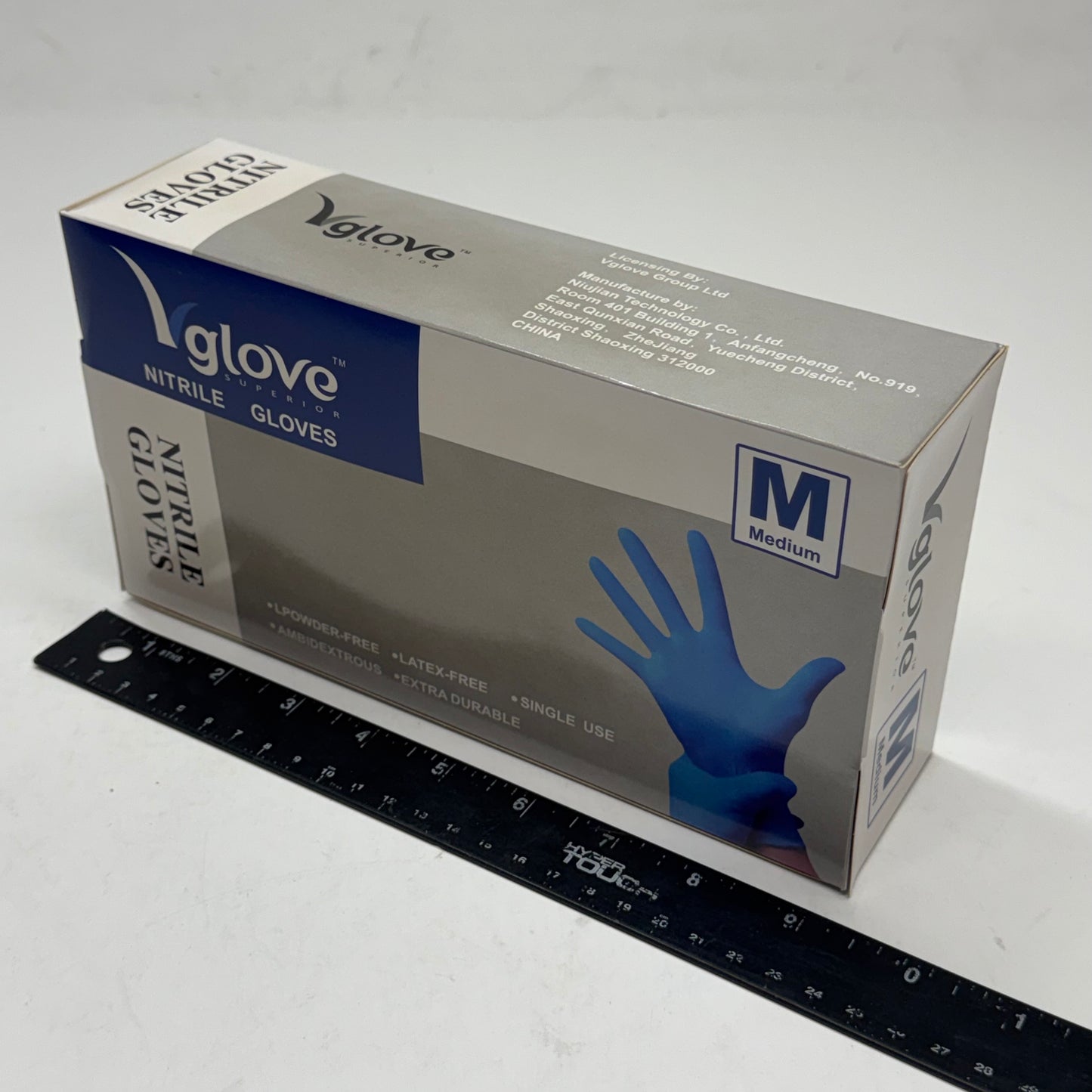 GLOVE (1000 Gloves) Blue Nitrile Disposable Gloves Size Medium – Powder-Free