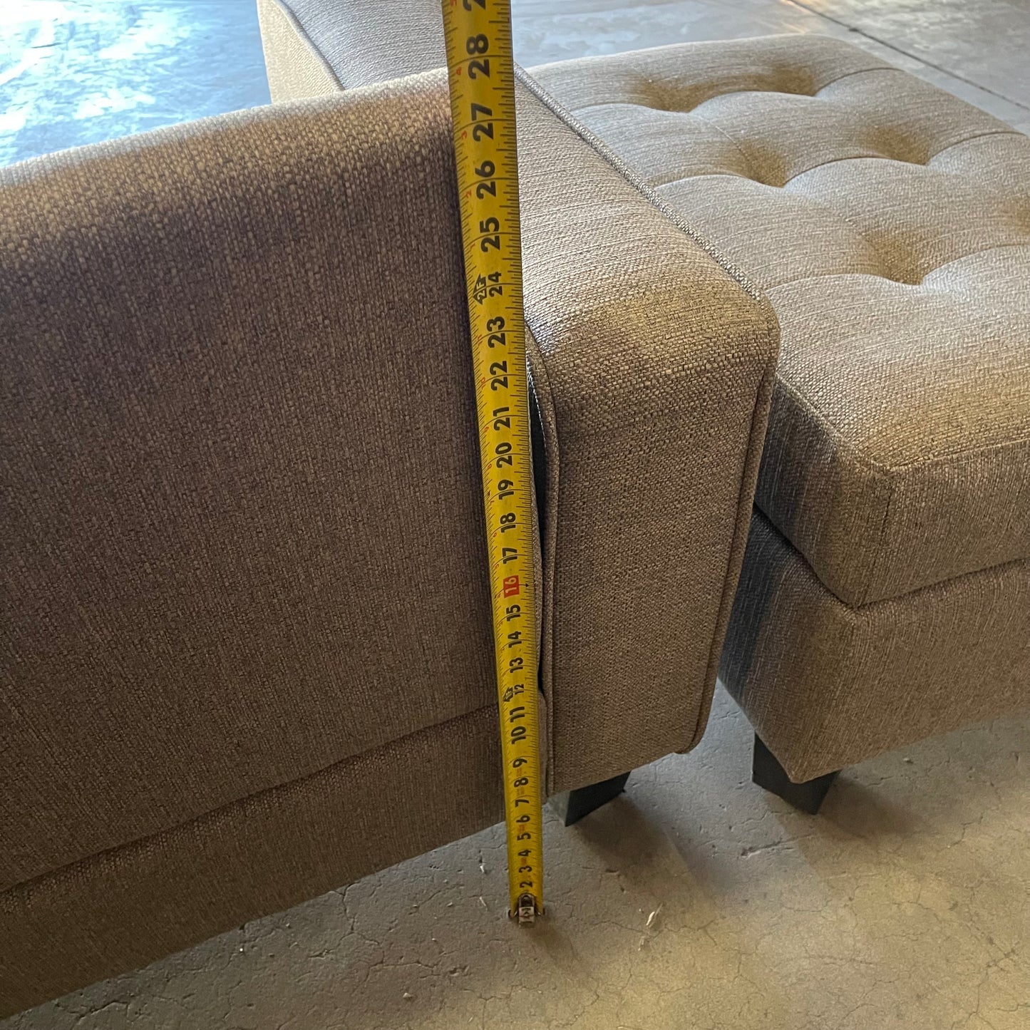 ZA@ Pallet of MIXED Sectional Couch 85” Grey (AS-IS)