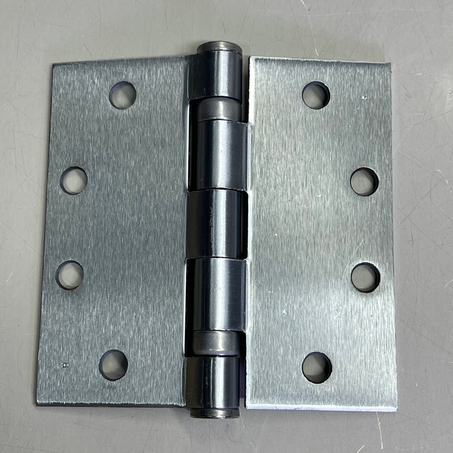 ZA@ IVES (3 PACK) Ball Bearing Hinges w/ Hardware 4.5″ x 4.5″ Satin Chrome HINGE 323 E