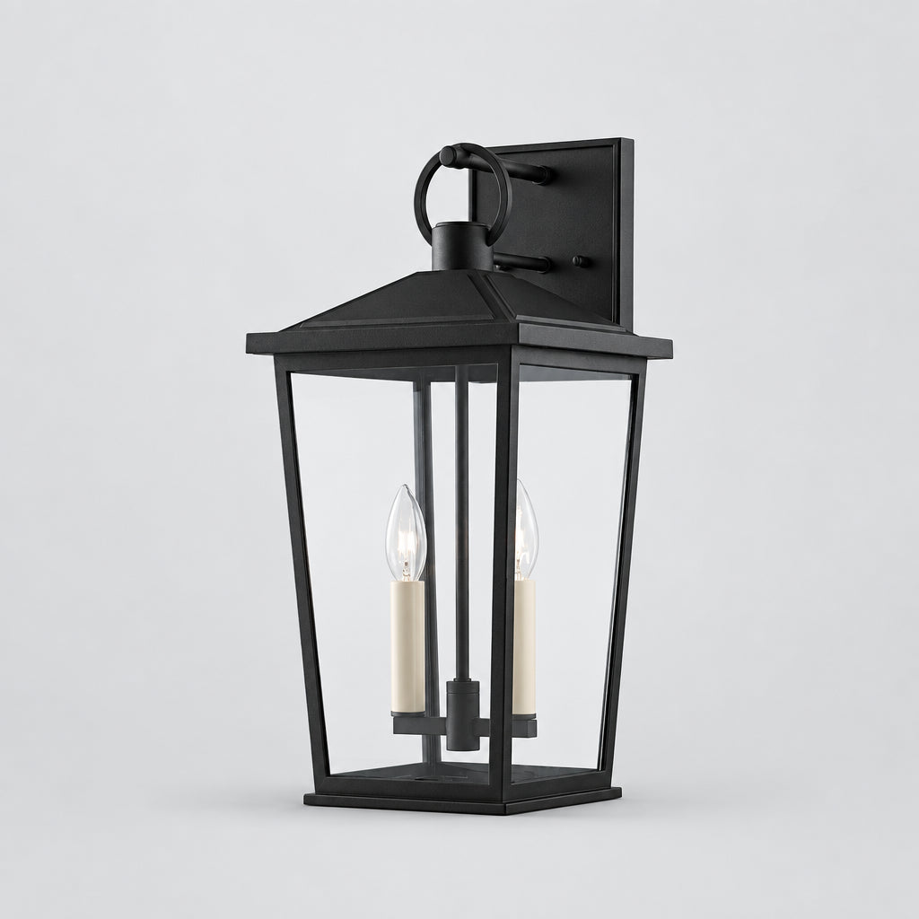 TROY LIGHTING Soren 2 Light Outdoor Wall Sconce 20" Textured Black B8902-TBK