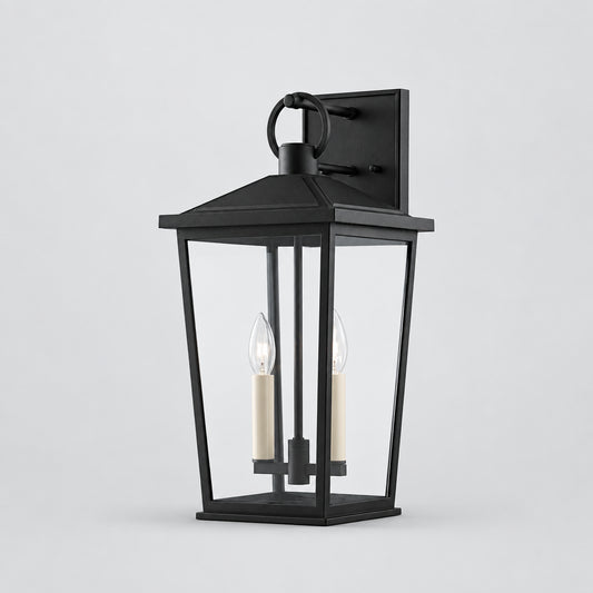 TROY LIGHTING Soren 2 Light Outdoor Wall Sconce 20" Textured Black B8902-TBK