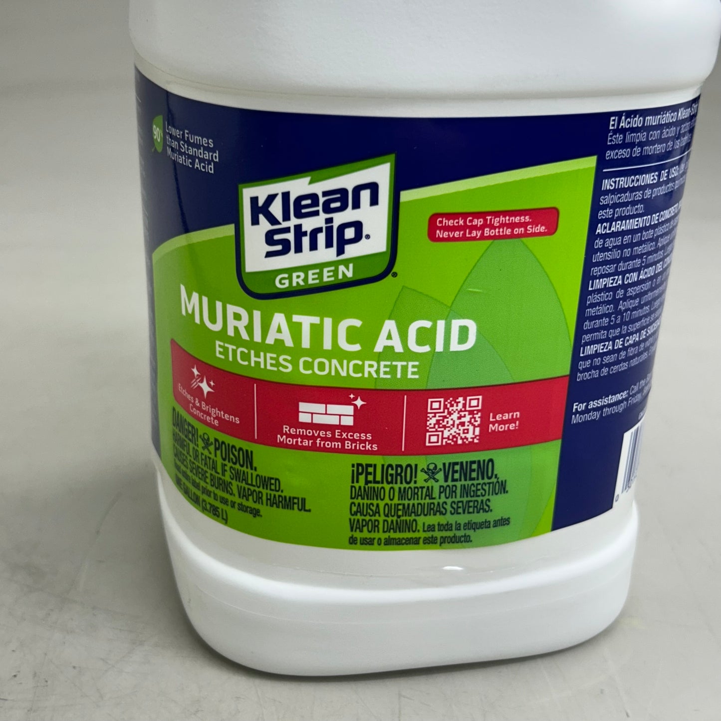 Z@ KLEAN STRIP Muriatic Acid *Etches Concrete* 1 Gallon GKGM75006