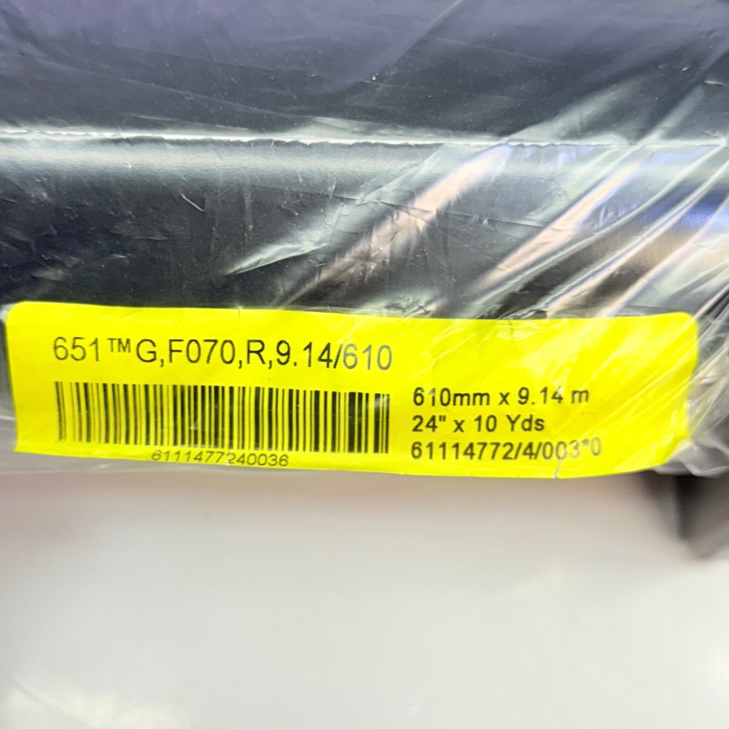ORAFOL 651 Permanent Vinyl Intermediate Cal 24"X 10 Yds Black 651(TM)G-F070