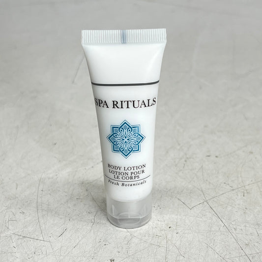 ZA@ SPA RITUALS (5 PACK) Mini Travel Size Body Lotion Fresh Botanicals 1 Fl Oz White
