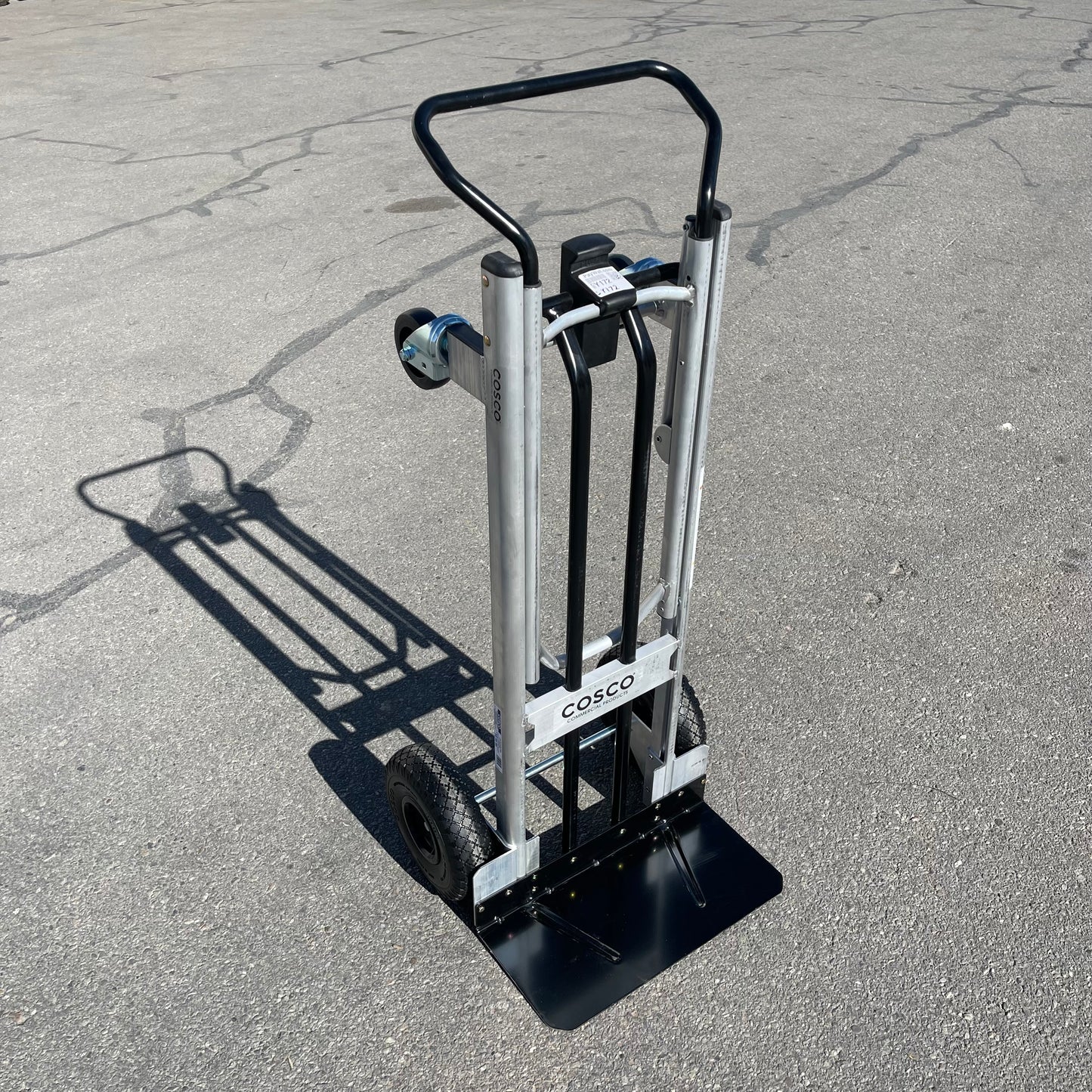 COSCO 2-In-1 Hybrid Handtruck Silver & Black 12204ASB1E