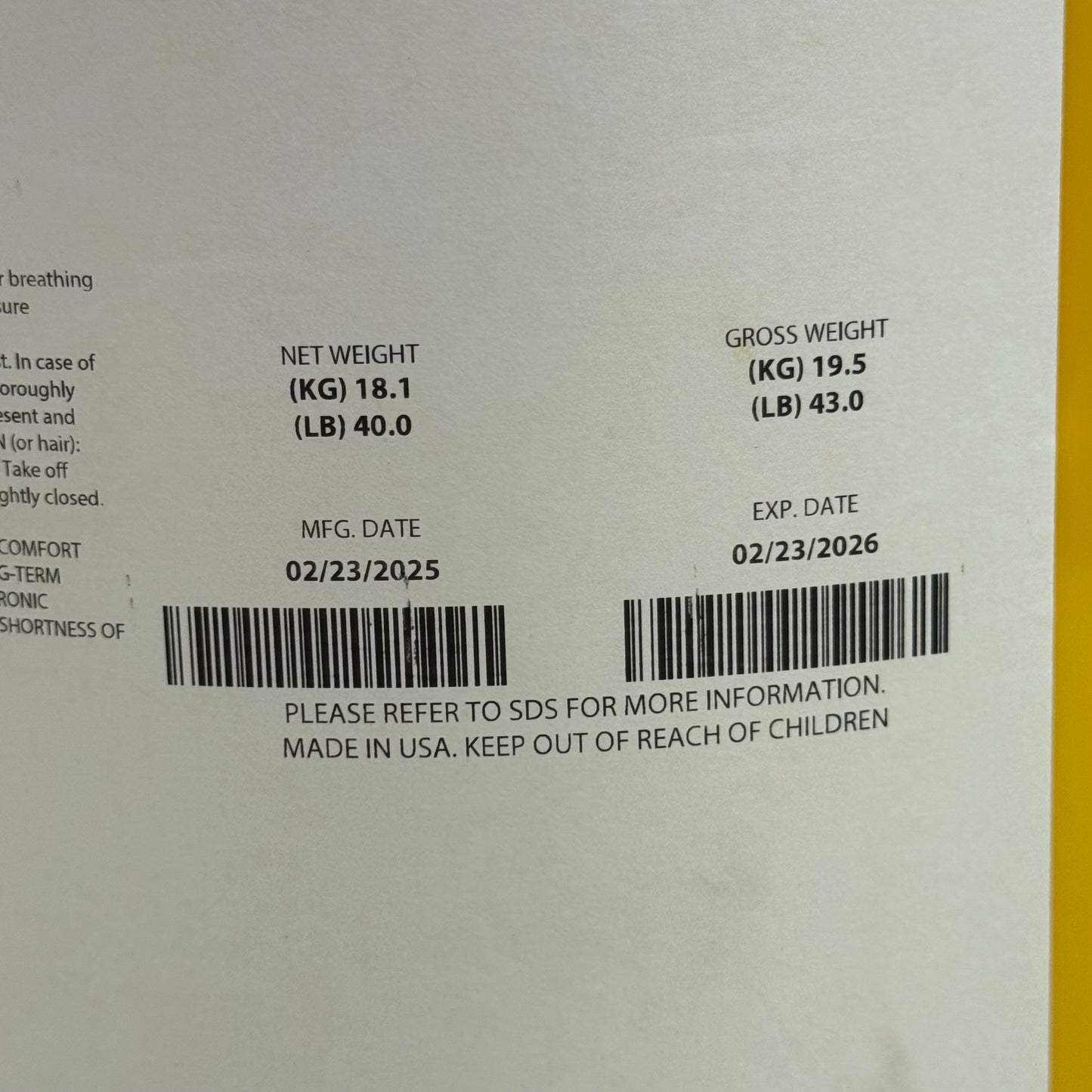 LINEX LINE-X XS-100 ISOCYANATE 40 Lbs BB 02/26