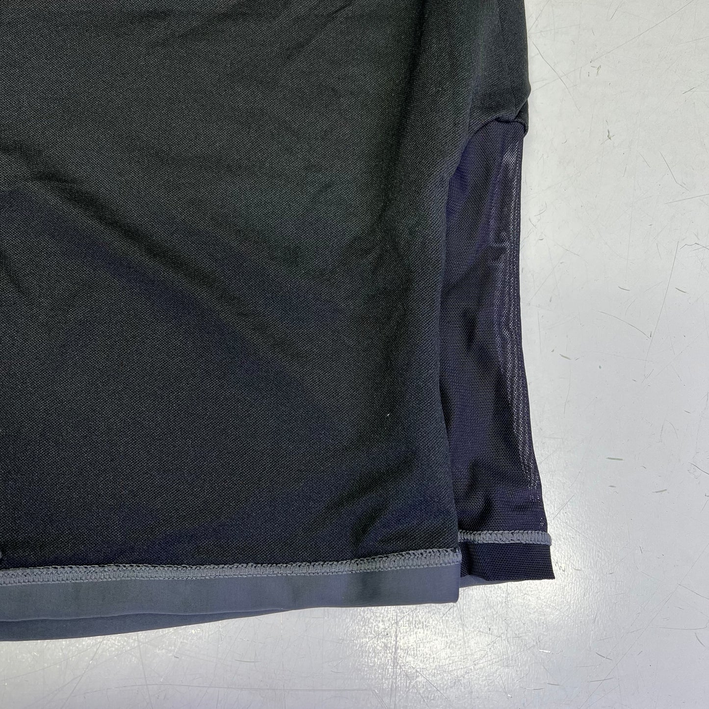 ATTRACO High Waist Swim Shorts Criss Cross Mesh Leg Women's Sz 2XL Grey/Black