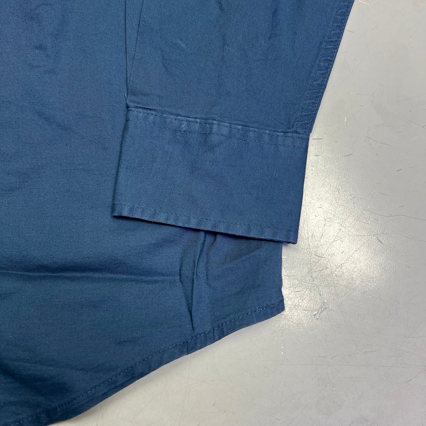 NOBLE OUTFITTERS Long Sleeve Weathered Work Shirt Men's Sz L-T Steel Blue 11049