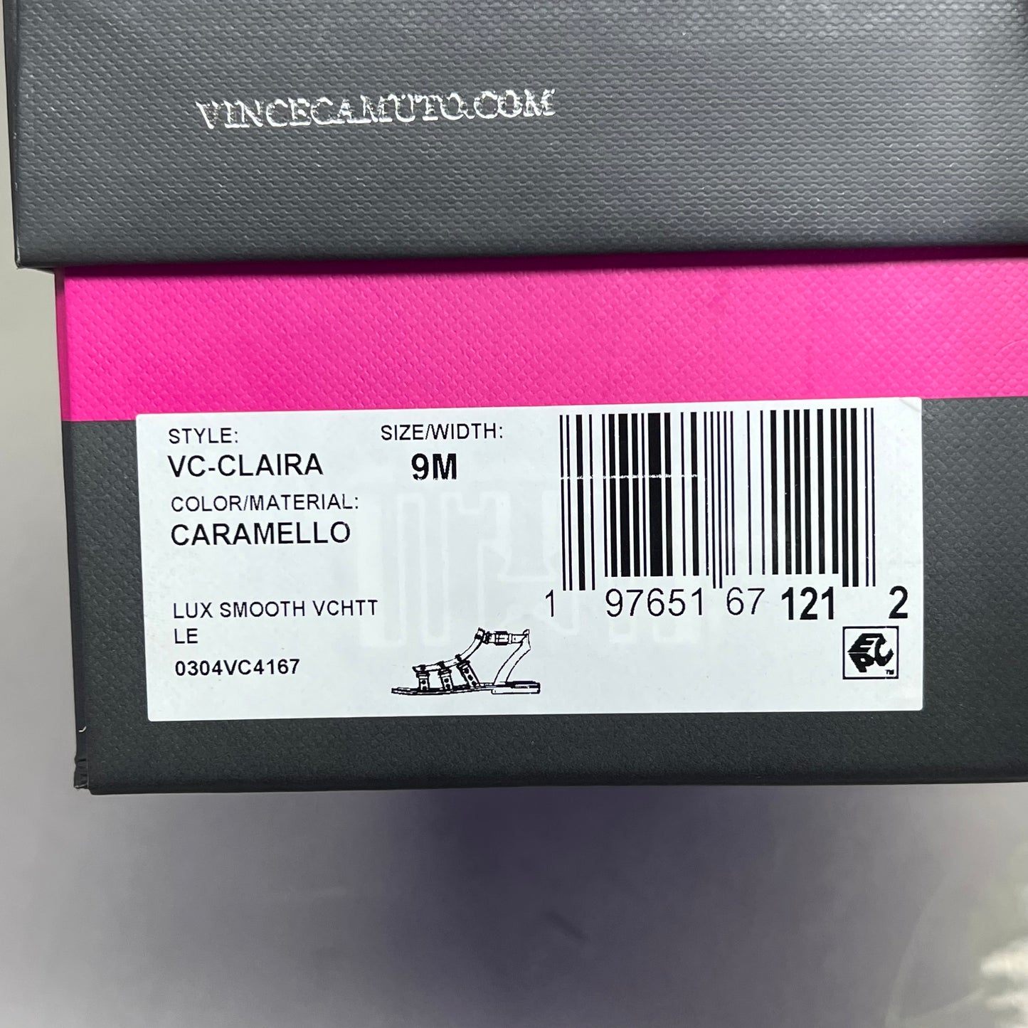 VINCE CAMUTO Leather Studded Gladiator Sandals Women's Sz 9M Caramelo VC-Claira