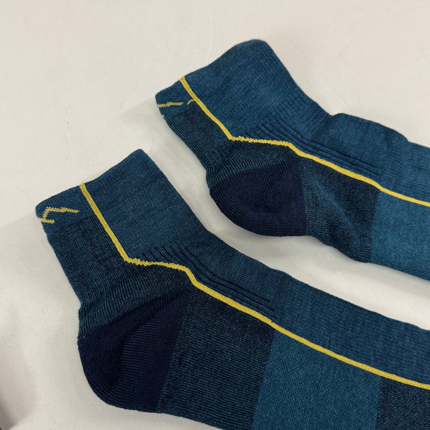 DARN TOUGH Hike/Trek 1/4 Socks Lightweight Men SZ XL 12.5-14.5 Dark Teal Merino Wool