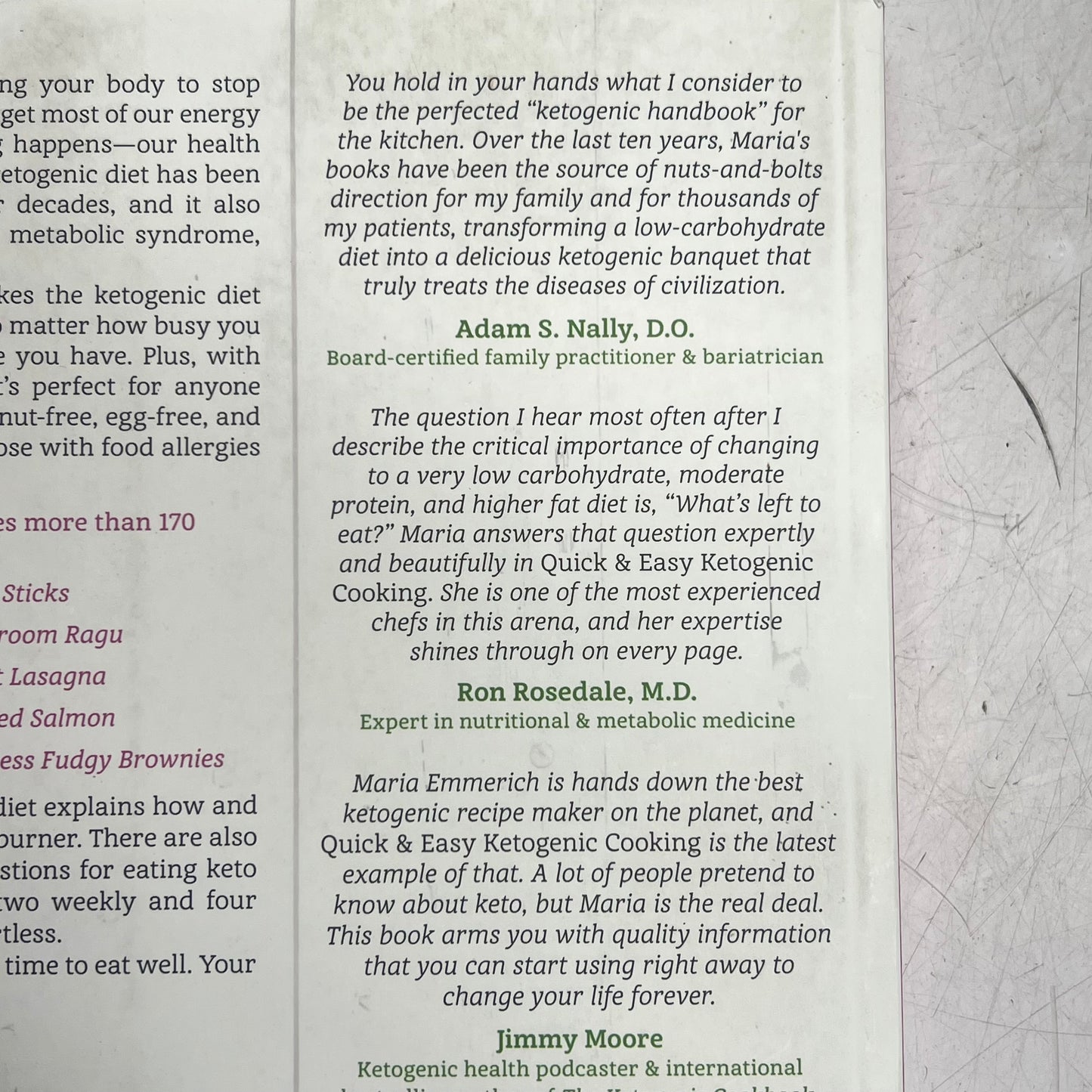 QUICK & EASY KETOGENIC COOKING Time Saving Paleo Recipes Paperback Book