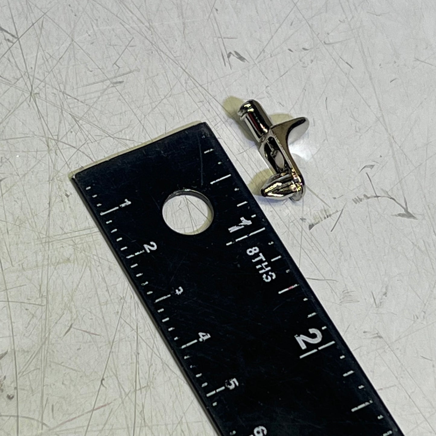 ZA@ (LOT OF 2) Hardware Adjustable Shelving Studs & Philip Head Chubby Screws Chrome