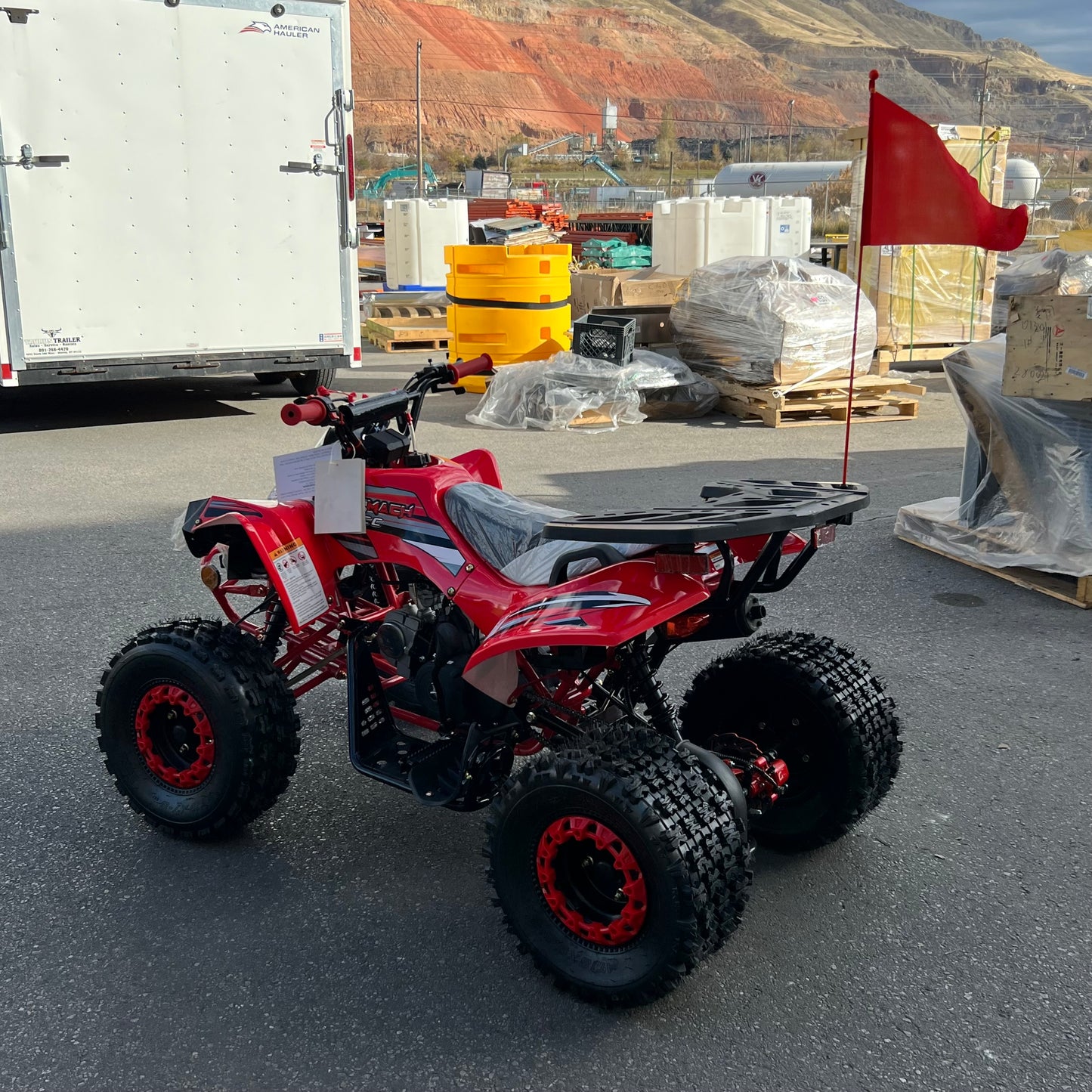 ZA@ SUPERMACH 125cc ATV, Red CT125-8 (New Other, Minor Cosmetic Damage)