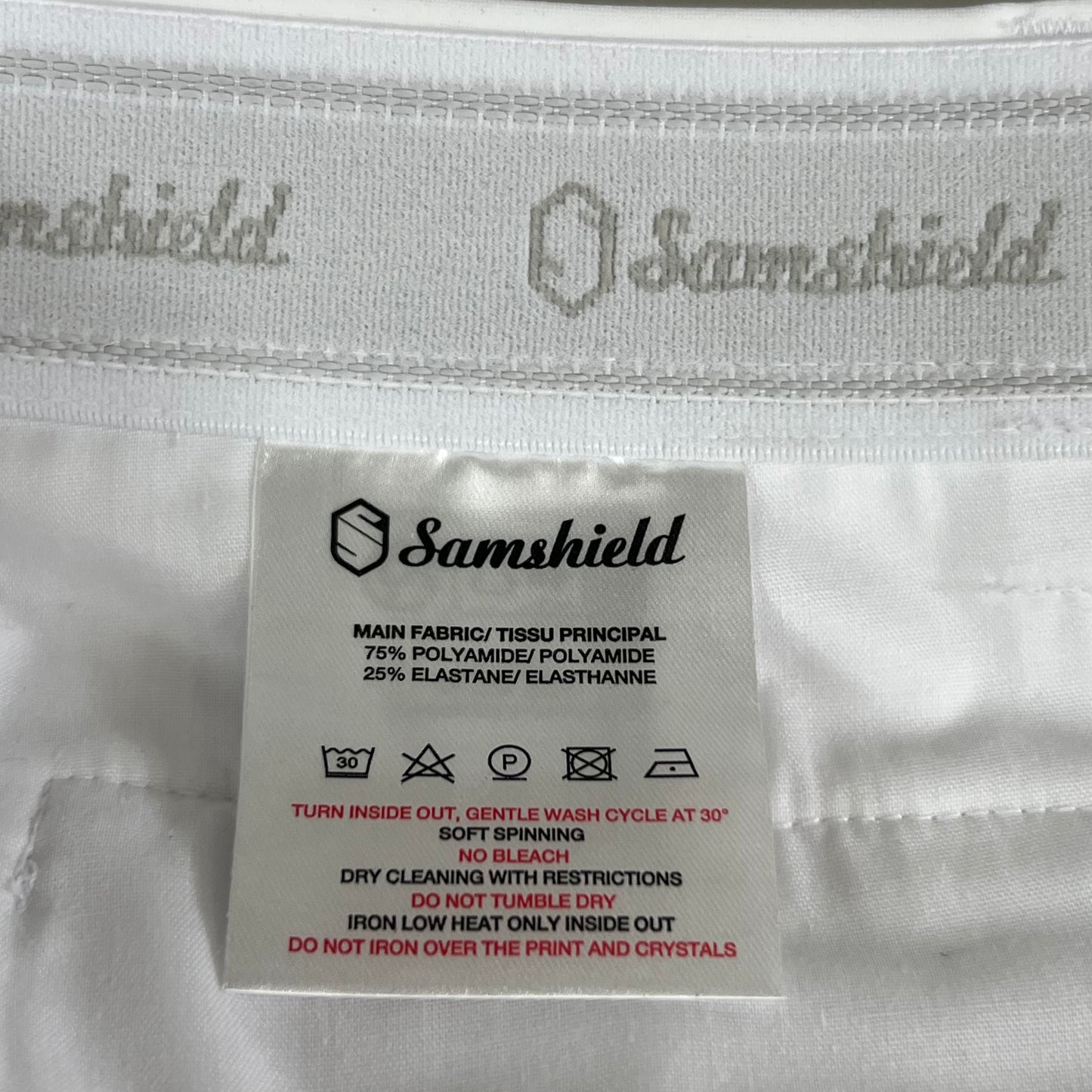 SAMSHIELD Adele Premium Equestrian Pants Women's Sz US 26, UK 8, FR 36 White