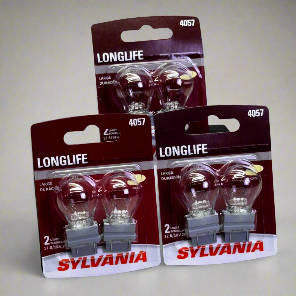 SYLVANIA (6 Bulb) Long Life Incandescent Mini Bulb 4057,Clear 4057LL.BP2