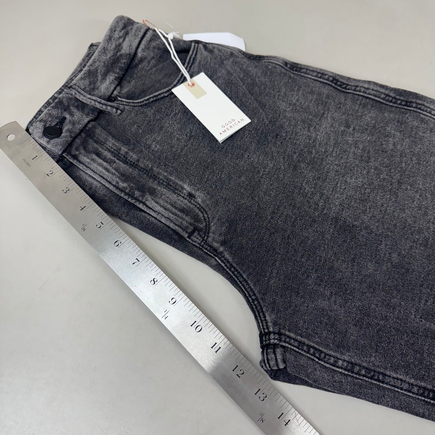 GOOD AMERICAN Jeanius Good Skate Jeans Women's Sz 12 Black GS0409BVN