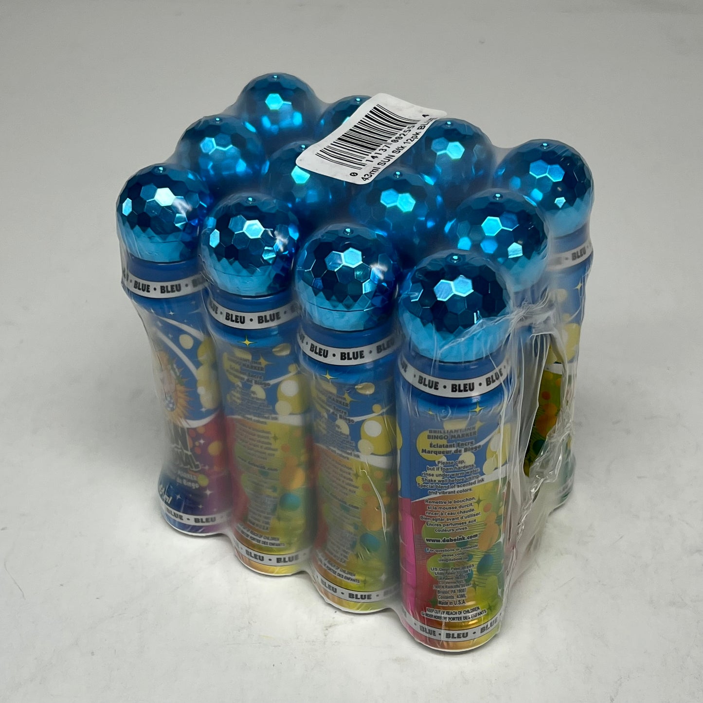 DAB O INK (12 PACK) Sunsational Bingo Marker Bright Ink  43ml/1.4 oz  Blue C26