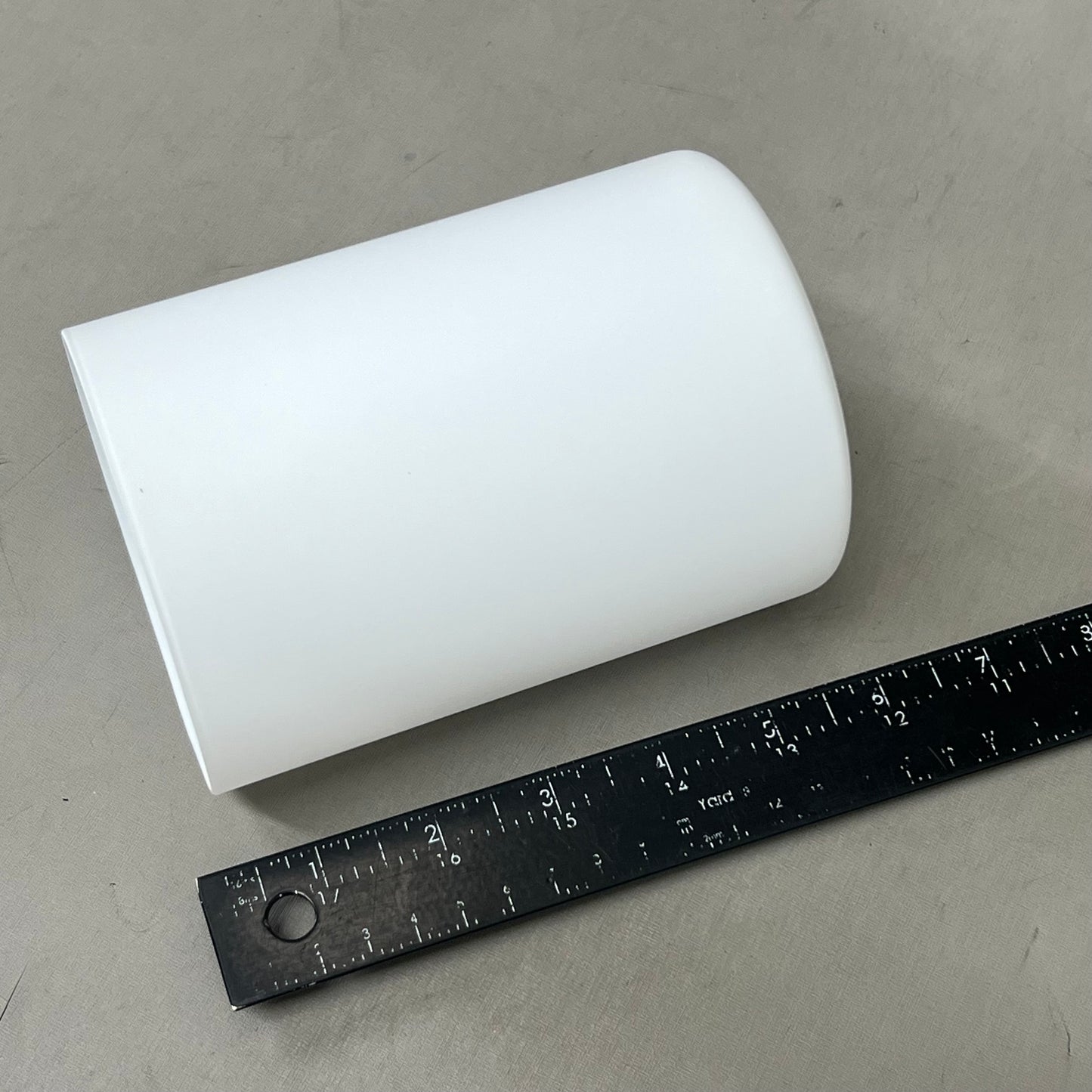 TRANS GLOBE 3-Light Glass Drum Shaded Vanity Bar 6"x22"x7.5" Black 70523 (New Other- Slightly Distressed Packaging)