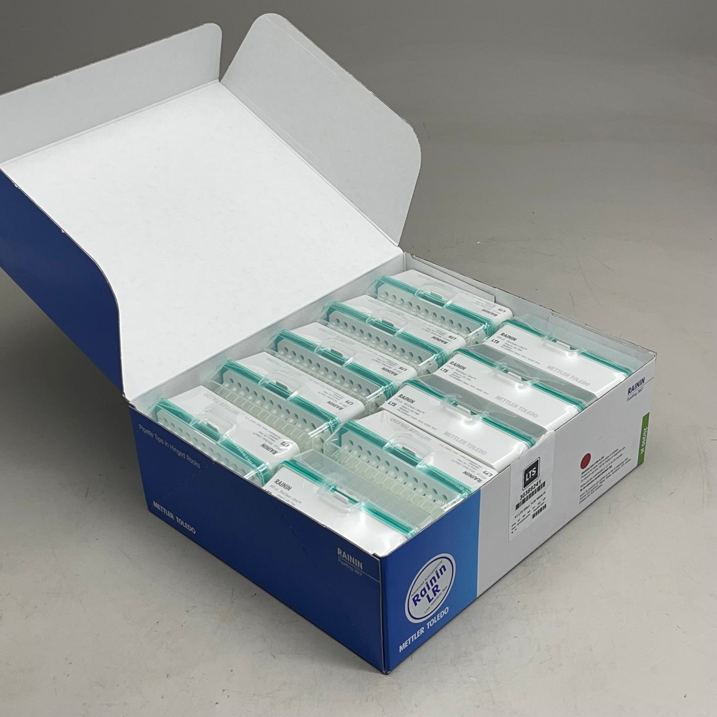 RAININ LR Bioclean Ultra Pipette Tip In Hinge Rack 960 tips in 10 racks 30389241