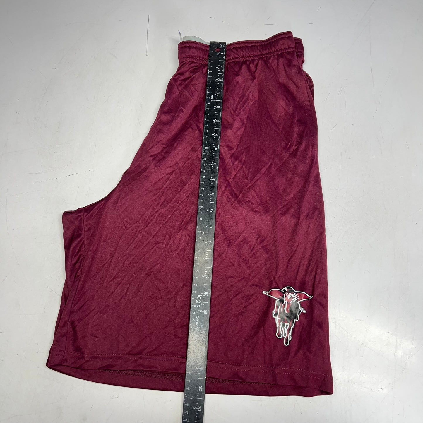 RUSSELL Dri-Power Shorts W/ Northbrook High School Raiders Logo Men's XXL Maroon