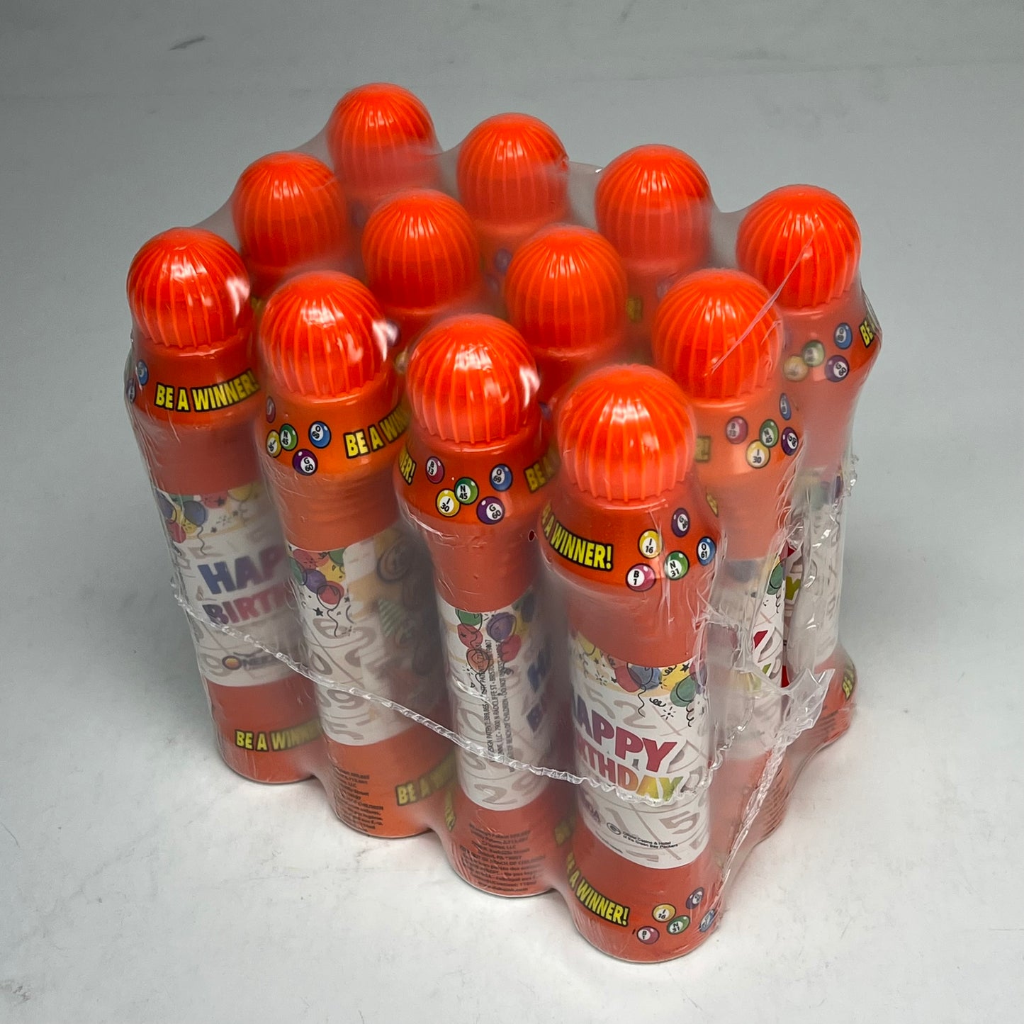 DAB O INK (12 PACK) Onedia Casino Happy Birthday Bingo Marker 4oz Orange D25