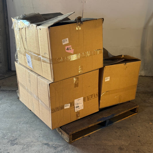 ZA@ Pallet of EXEMPLIS LLC. GEMINA (12 Chairs) Plastic Shell, Snowball 22-009501-01 (New Other, Distressed Box)
