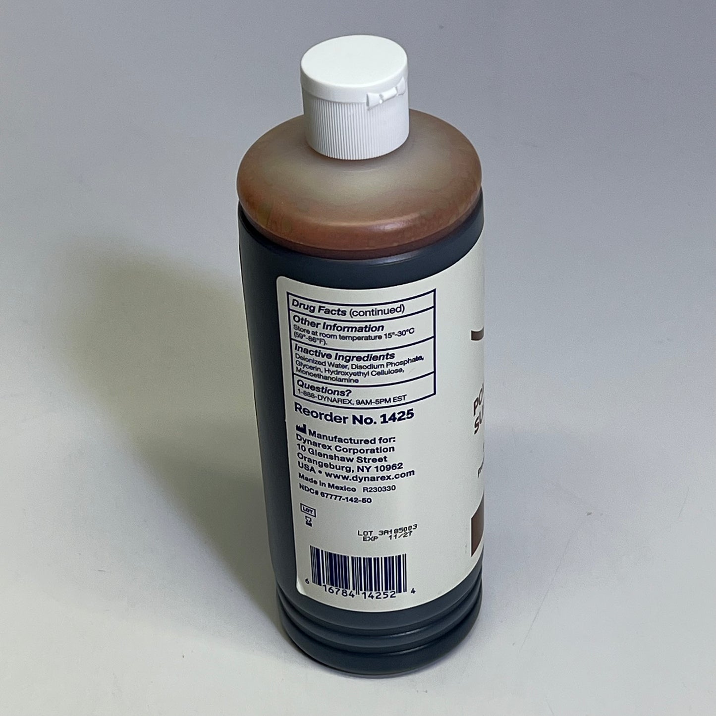 ZA@ DYNAREX (3 PACK) Povidone Iodine Surgical Scrub Solution 16 fl oz Brown 1425 A