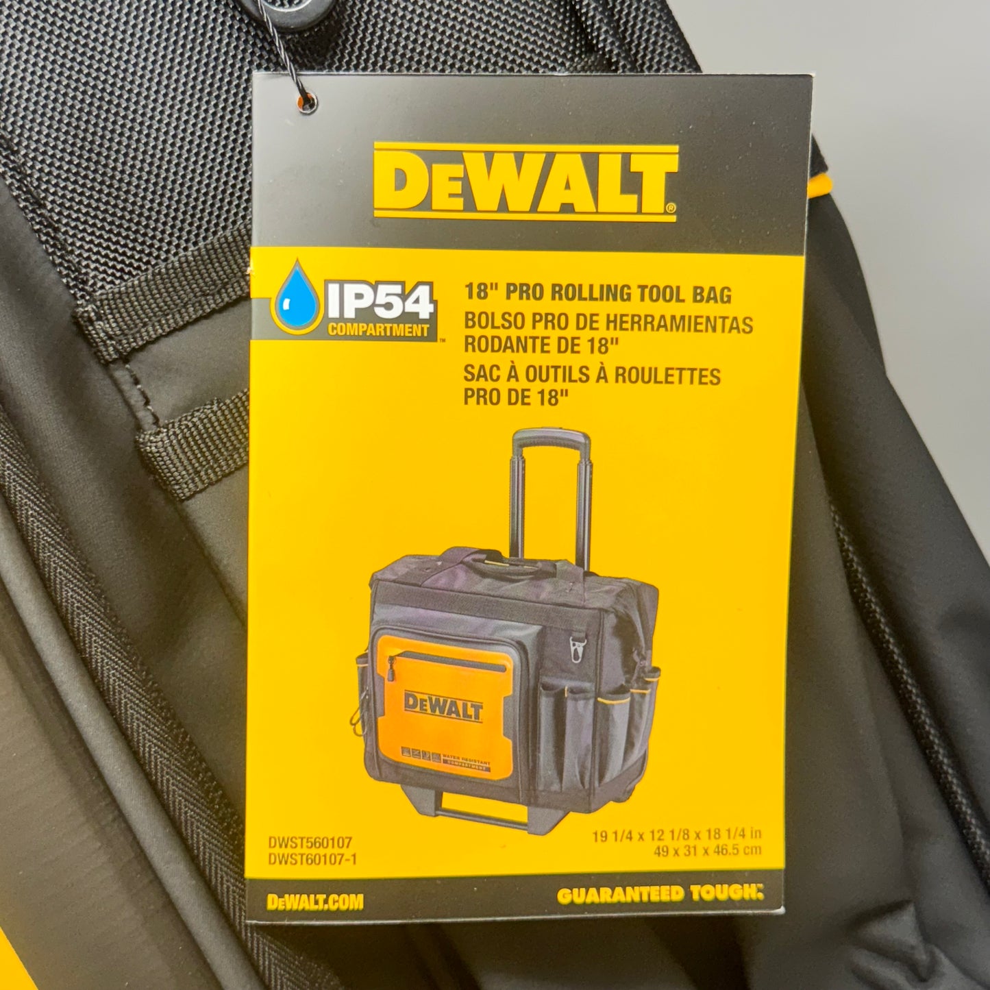 DEWALT 18” Pro Rolling Tool Bag With Handle DWST560107