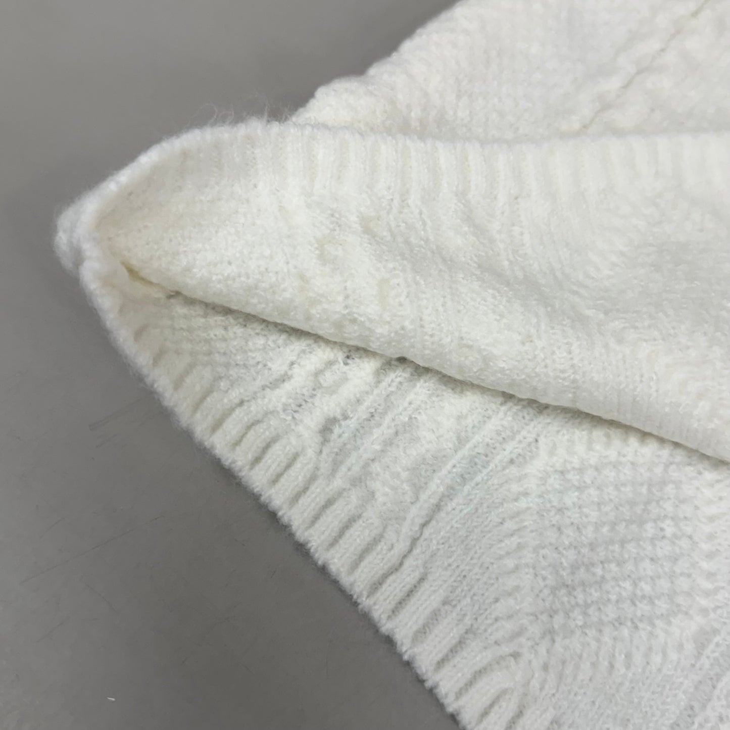 VINCE CAMUTO Cable Knit Sweater Women's Sz-S Antique White SC2895