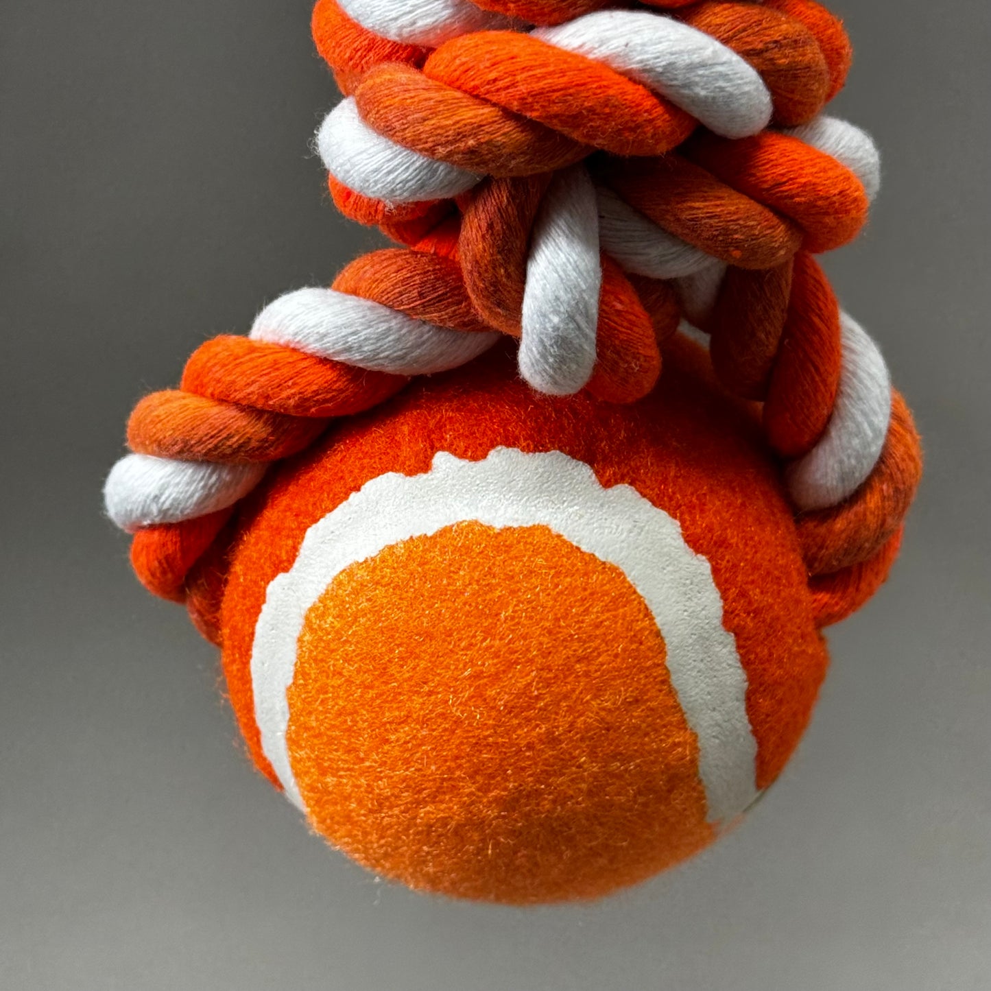 TWISTABLES (2 PACK!) Rope Dog Ball Toy 13" x 4" Orange M210920A12