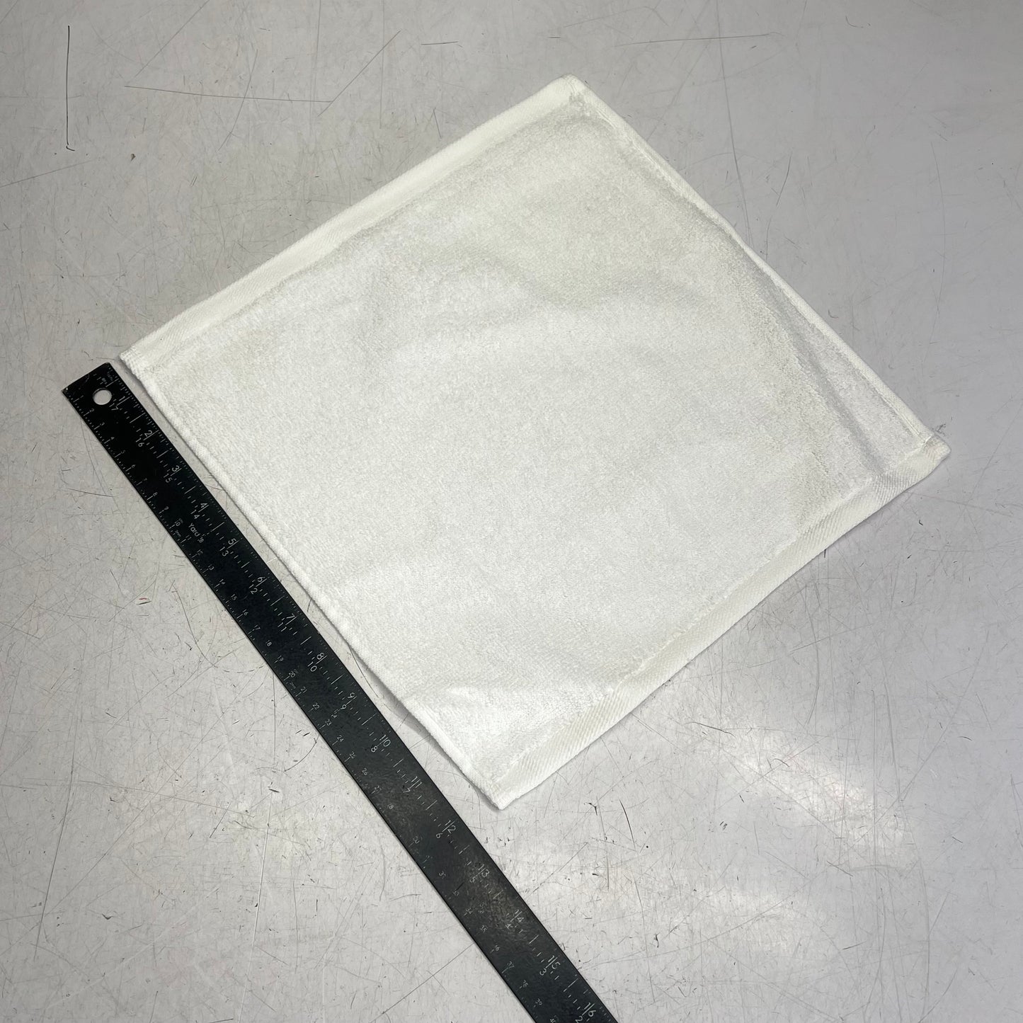 ZA@ WELSPUN (10 PACK) Hotel Wash Cloths Cotton 12 x 12 White 887719102245