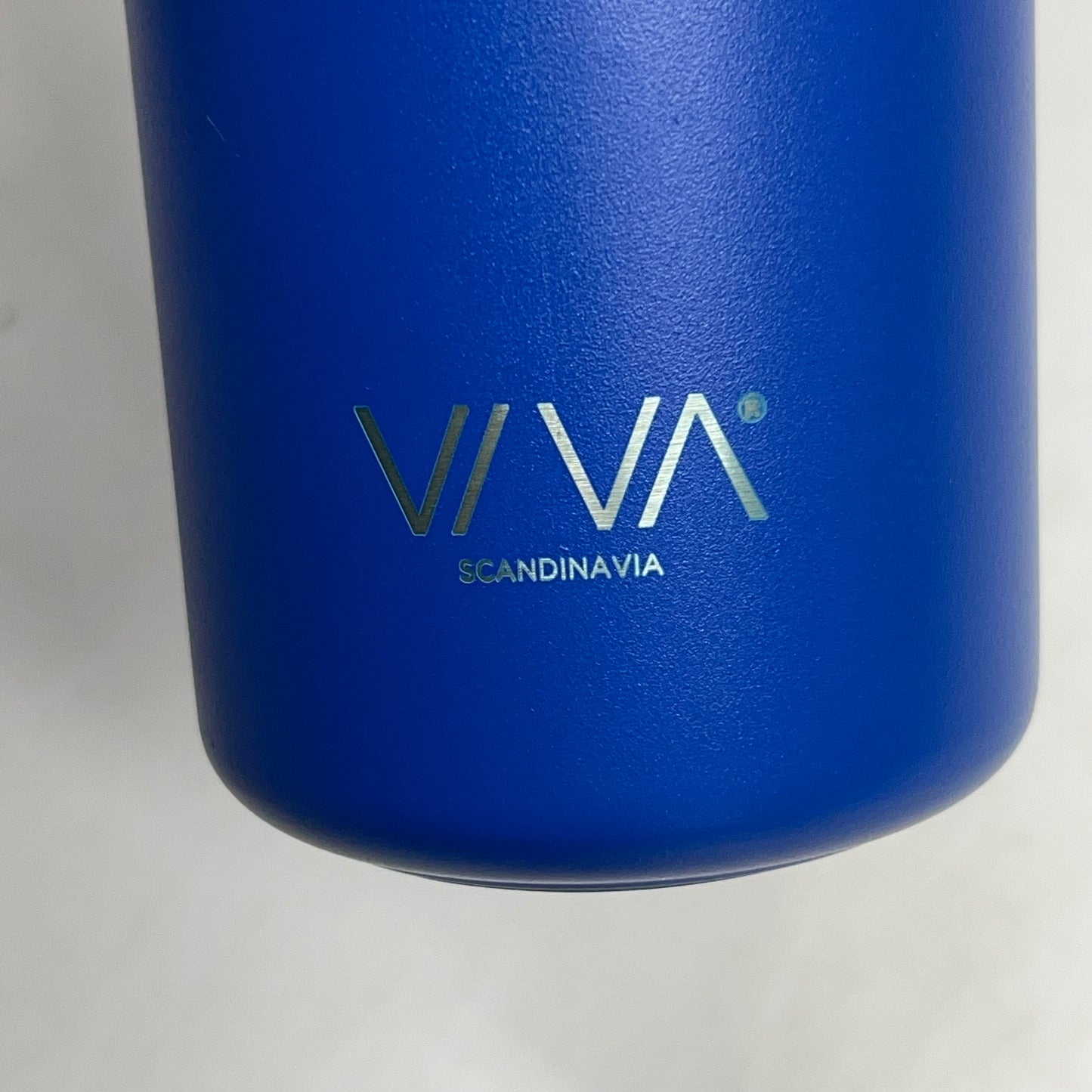 ZA@ VIVA Recharge Portable French Press W/ Smart Brewer on the Go W/ Company Logo 15.5 oz Blue