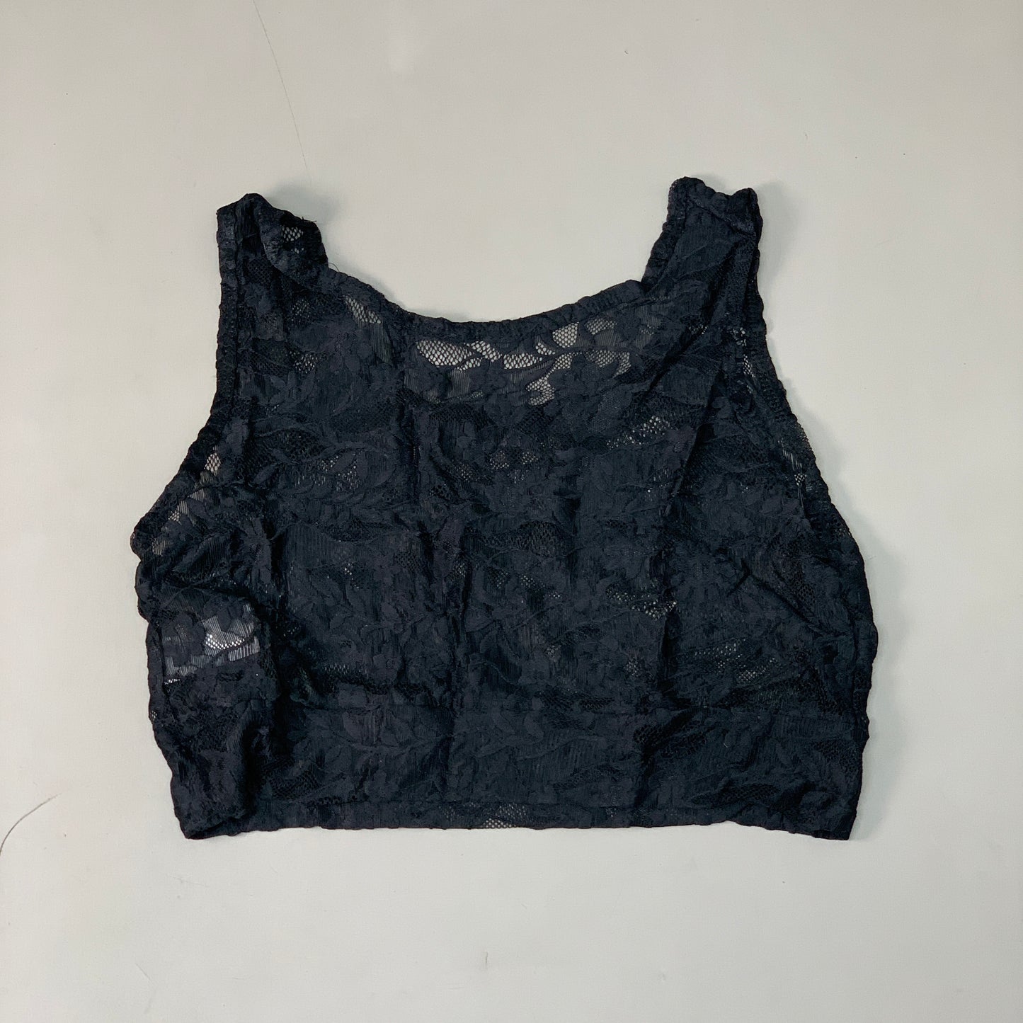 HALFTEE Full Lace Tank Nylon & Spandex Blend Floral Black XS (23)