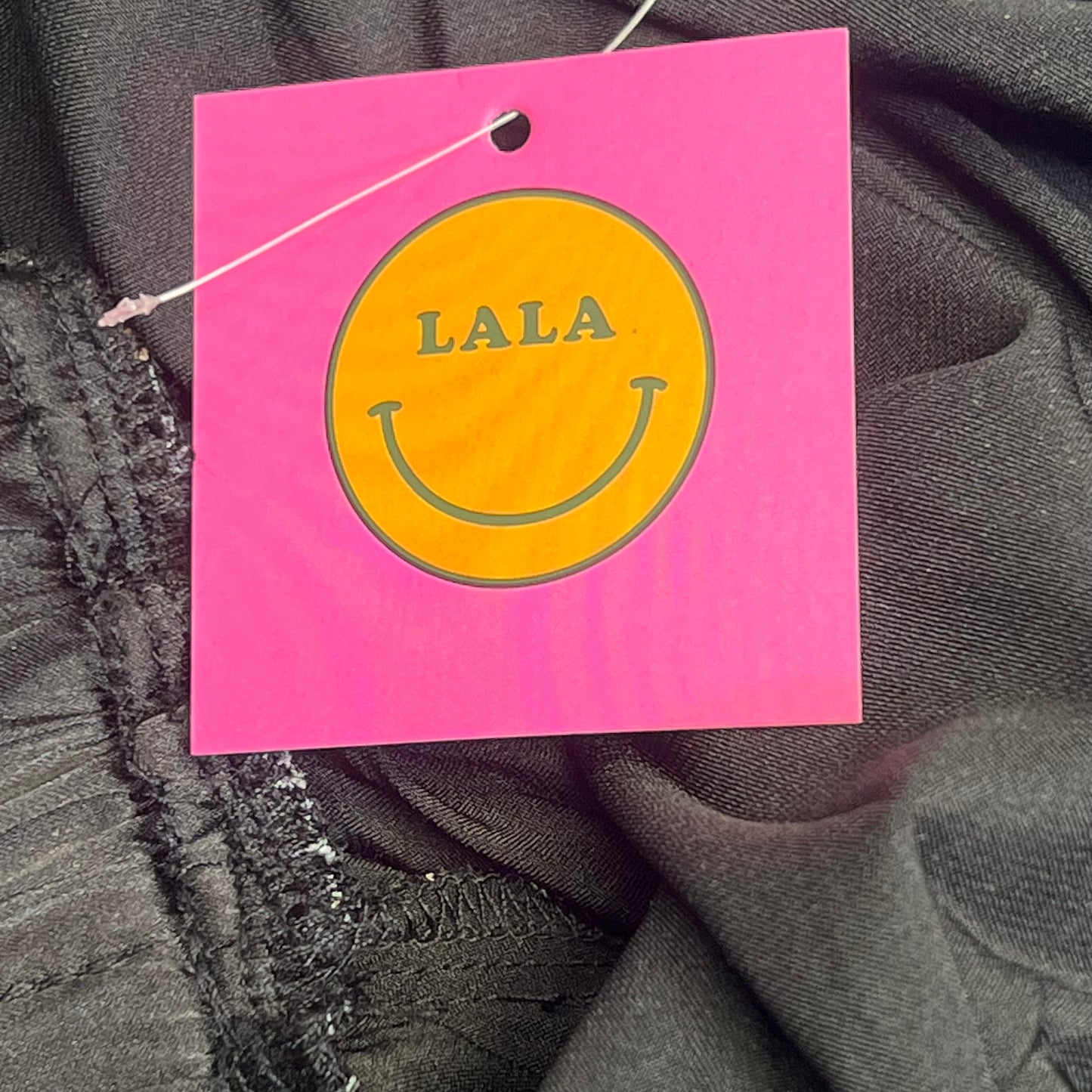 LALA ORIGINAL Lined Purr Mesh Maxi Skirt W/ Lace Women's Sz L Multicolor