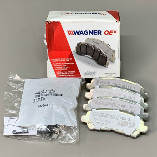 WAGNER OEx Premium Ceramic Disc Brake Pad Set 4 1/2" x 1 1/2" OEX1325