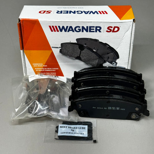 WAGNER SD SevereDuty Disc Brake Pad Set 5 1/2" x 2" Black SX1194