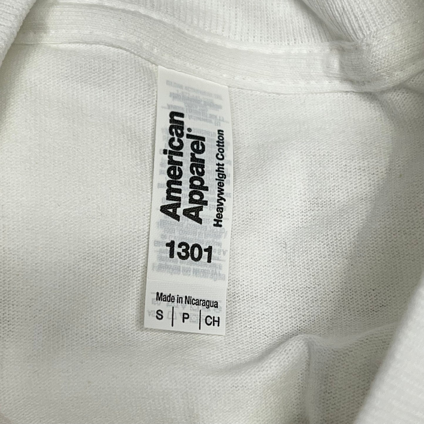 ZA@ AMERICAN APPAREL (12 PACK) Heavyweight Cotton Tee  Men's Sz S White 1301